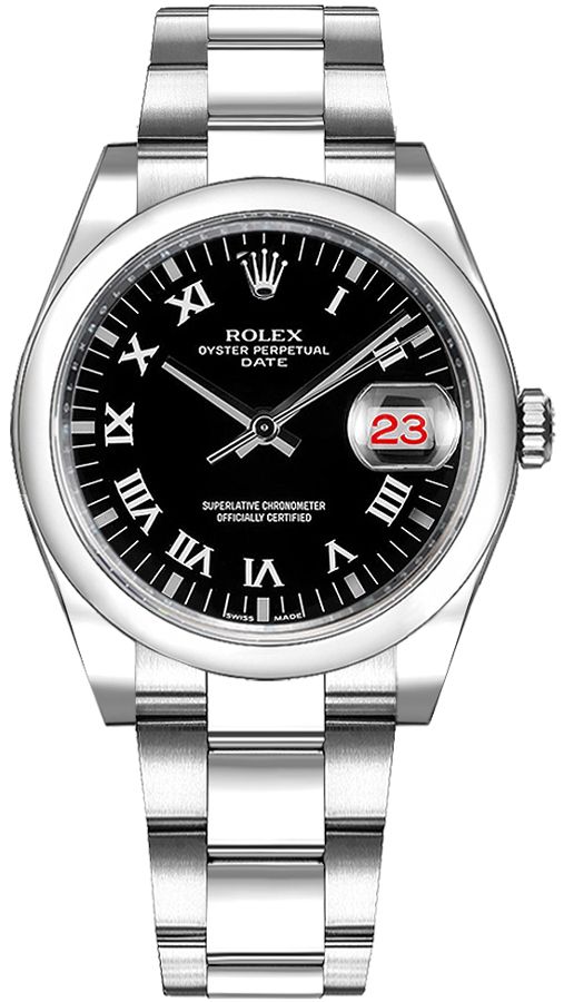 Rolex Oyster Perpetual Watches Ladies Black Self winding Automatic 115200-BLKRO Watch