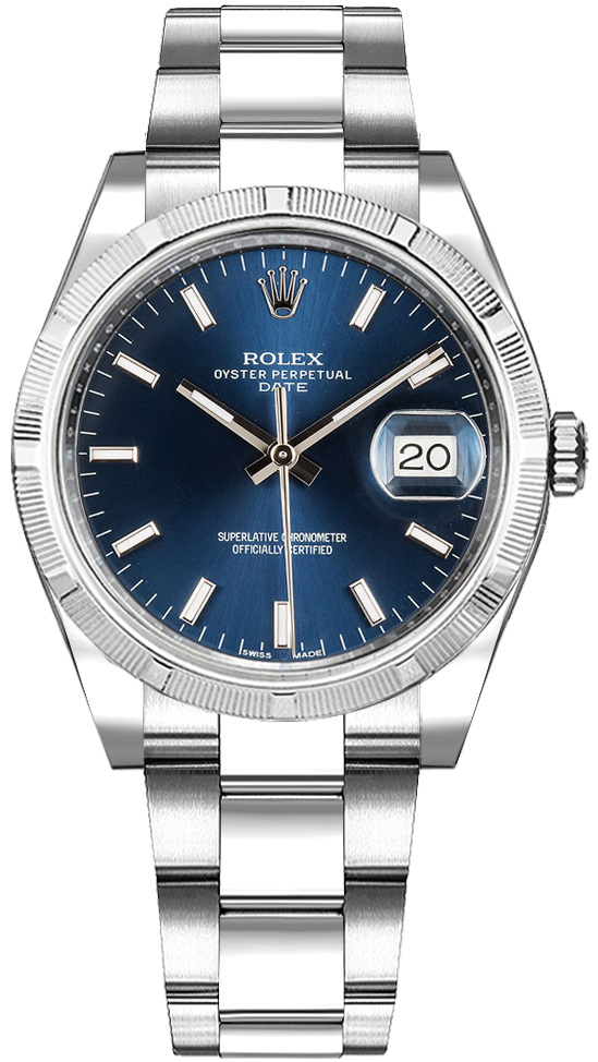 Rolex Oyster Perpetual Watches Ladies Blue Self winding Automatic Chronometer 115210-BLUSO Watch