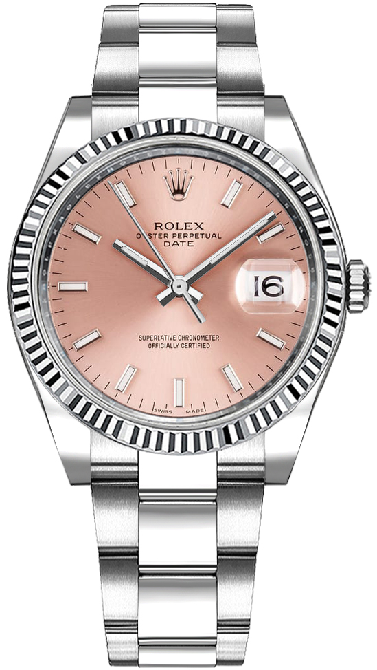 Rolex Oyster Perpetual Watches  Pink Self winding Automatic Chronometer 115234-0006 Watch