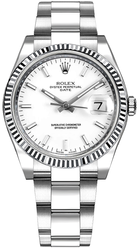 Rolex Oyster Perpetual Watches Ladies White Self winding Automatic Chronometer 115234-0003 Watch