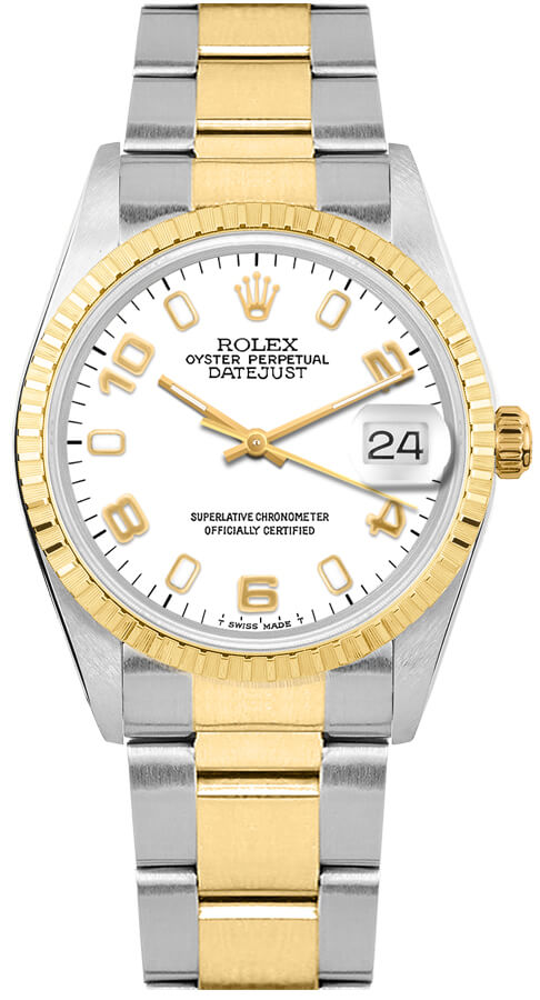 Rolex Oyster Perpetual Watches Unisex White Self winding Automatic 15223-WHTASO Watch