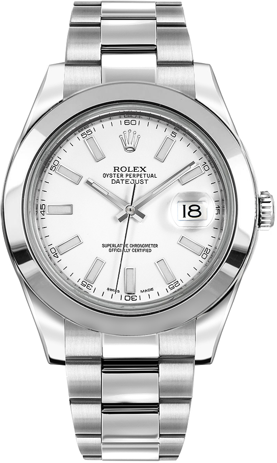 Rolex Datejust Watches White Self winding Automatic Chronometer 116300-0003 Watch