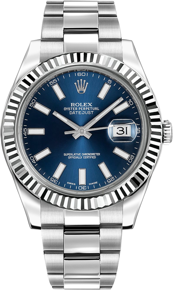 Rolex Datejust Watches Mens Blue Self winding Automatic 116334-0005 Watch