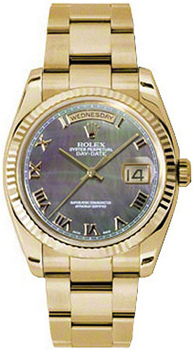 Rolex Day-Date Watches Black Self winding Automatic Chronometer 118238-BMOPRFO Watch