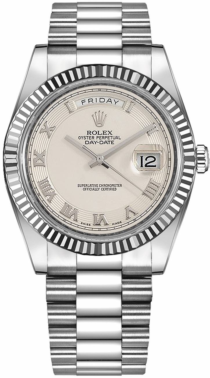 Rolex Day-Date Watches Mens Ivory Self winding Automatic Chronometer 218239-IVYCRP Watch