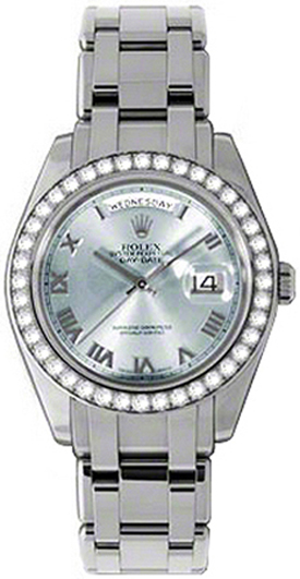 Rolex Day-Date Watches Mens Blue Self winding Automatic Chronometer 18946-BLURDO Watch