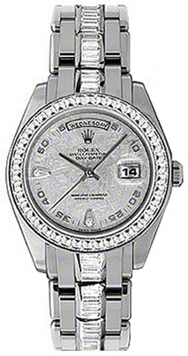 Rolex Day-Date Watches  Meteorite Grey Dial Set with Diamonds  18956-MTRDDO Watch