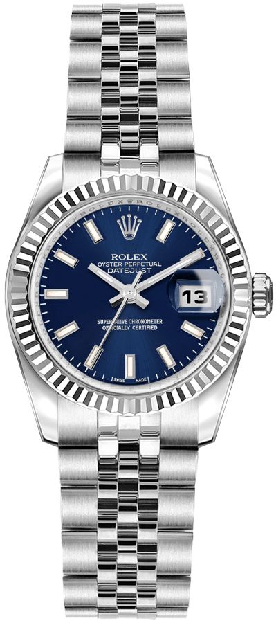 Rolex Lady-Datejust Watches Ladies Blue Self winding Automatic 179174-BLUSJ Watch