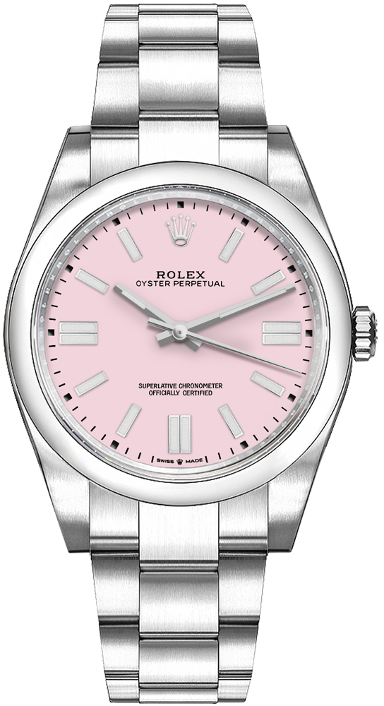 Rolex Oyster Perpetual Watches Ladies Candy Pink Self winding Automatic 126000-0008 Watch