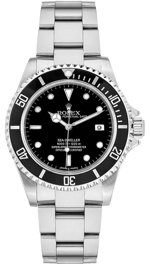 Rolex Sea-Dweller Watches Mens Black Self winding Automatic 16600 Watch