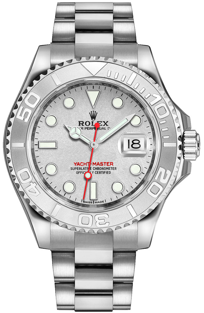 Rolex Yacht-Master Watches Mens Platinum Self winding Automatic 116622-0002 Watch