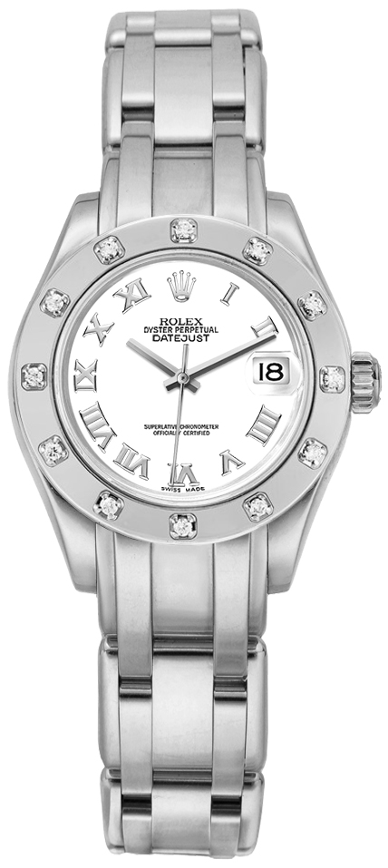 Rolex Pearlmaster Watches Ladies White Self winding Automatic 80319-0040 Watch