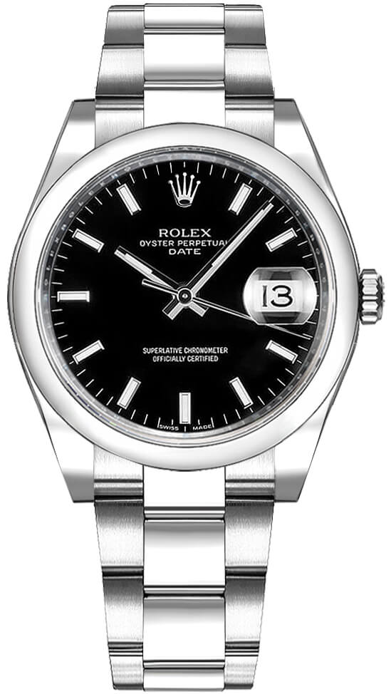 Rolex Oyster Perpetual Watches Black Self winding Automatic 115200-0004 Watch