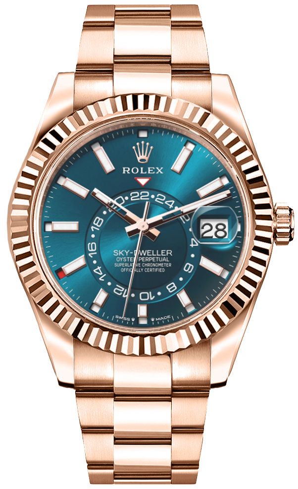 Rolex Sky-Dweller Watches Mens Blue Self Winding Automatic 336935-0001 Watch