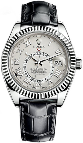 Rolex Sky-Dweller Watches Mens Ivory Self winding Automatic 326139-0004 Watch