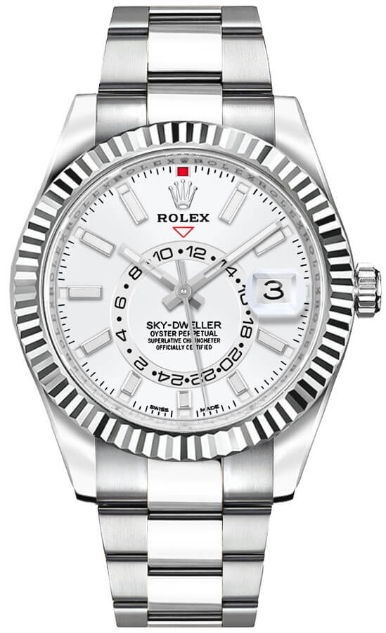 Rolex Sky-Dweller Watches  White Self winding Automatic 326934-0001-SD Watch
