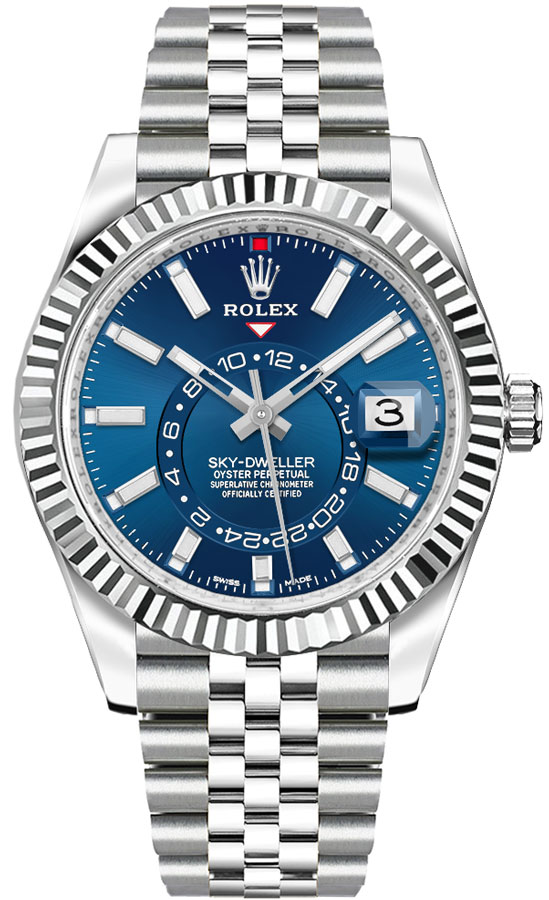Rolex Sky-Dweller Watches Mens Blue Self winding Automatic 326934-0004 Watch