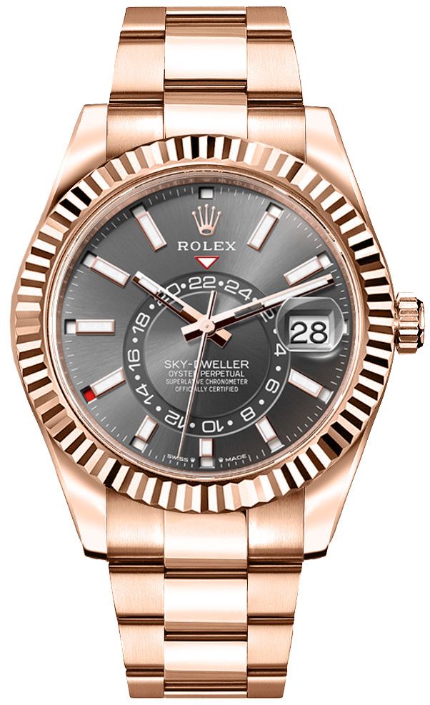 Rolex Sky-Dweller Watches Mens Grey Self Winding Automatic 336935-0004 Watch