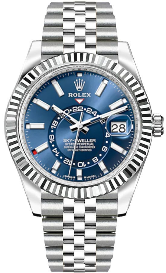 Rolex Sky-Dweller Watches Mens Blue Self Winding Automatic 336934-0006 Watch