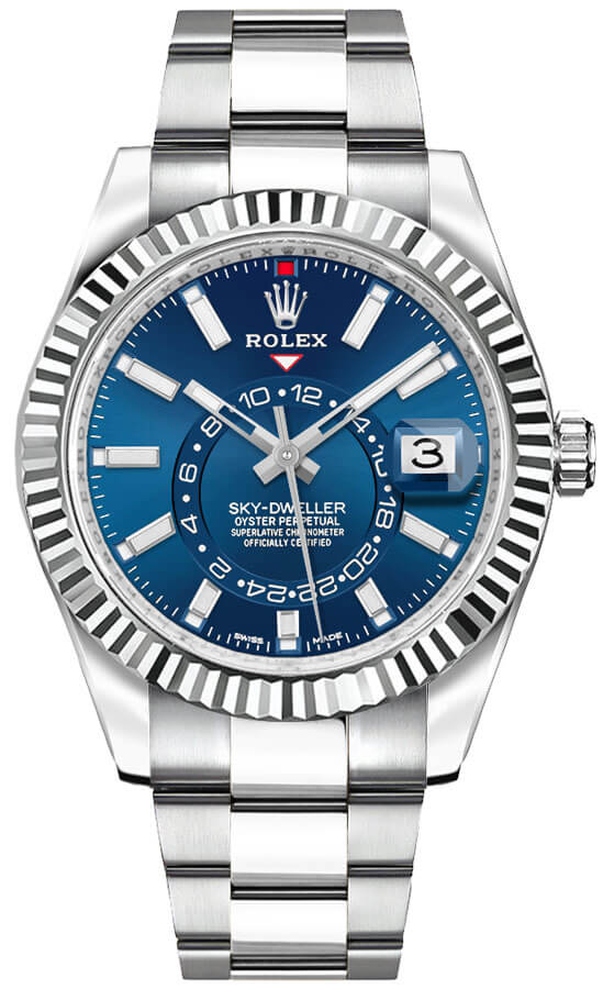 Rolex Sky-Dweller Watches Mens Blue Self winding Automatic 326934-0003-S Watch