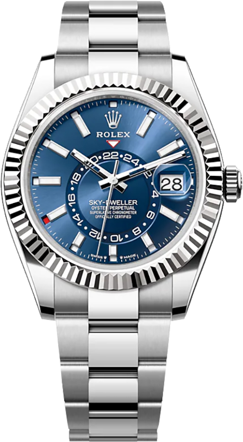 Rolex Sky-Dweller Watches Mens Blue Self Winding Automatic 336934-0005 Watch
