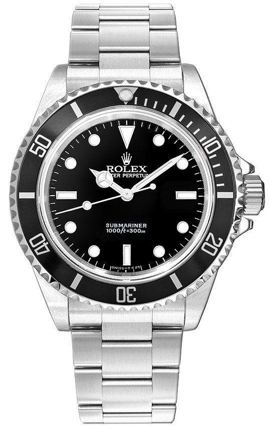 Rolex Submariner Watches Mens Black Self winding Automatic 14060 Watch