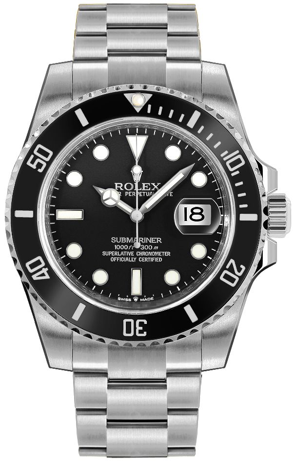 Rolex Submariner Watches Mens Black Self winding Automatic 126610LN-0001-S Watch