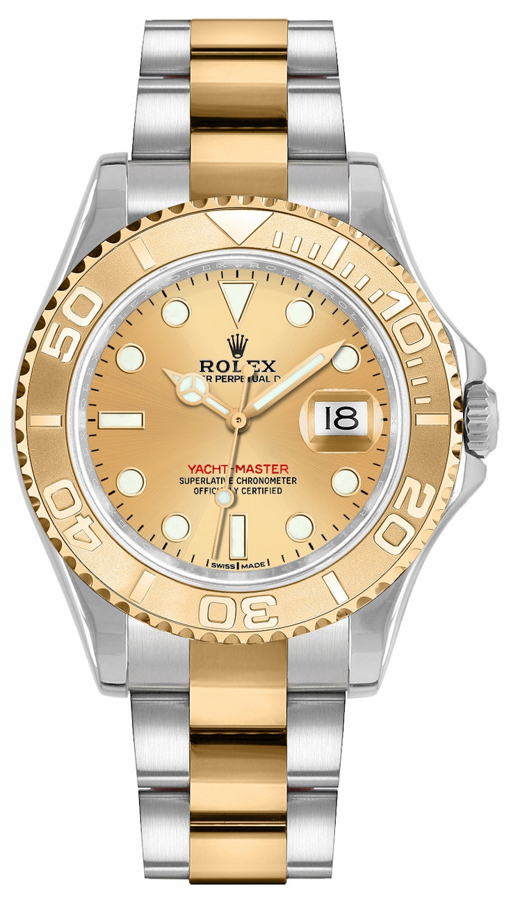 Rolex Yacht-Master Watches Champagne Self winding Automatic 168623 Watch