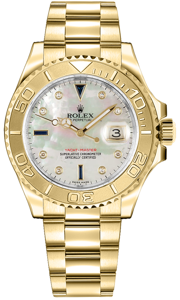 Rolex Yacht-Master Watches  Pearl White Self winding Automatic 168628 Watch