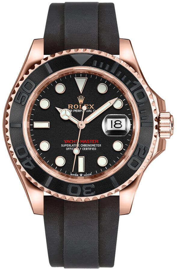 Rolex Yacht-Master Watches Mens Black Self winding Automatic 126655-0002 Watch