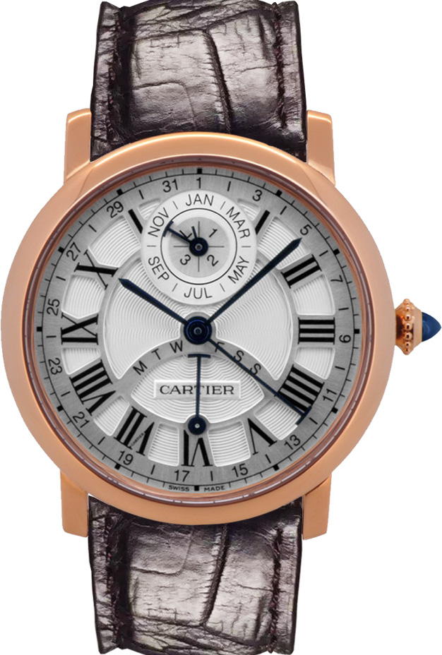 Cartier Rotonde De Cartier Watches Mens White Self winding Automatic W1556217 Watch