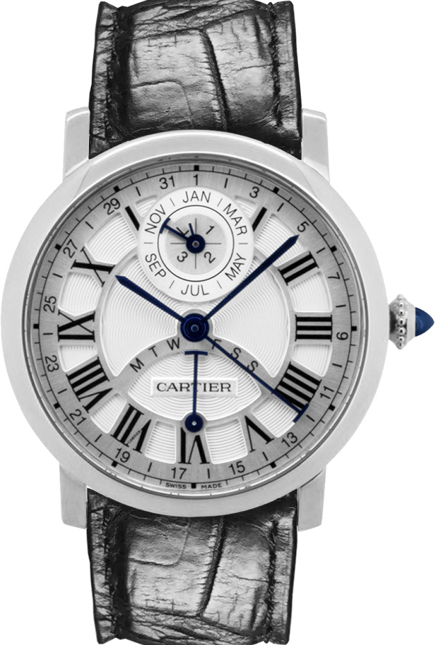 Cartier Rotonde De Cartier Watches Mens White Self winding Automatic W1556218 Watch