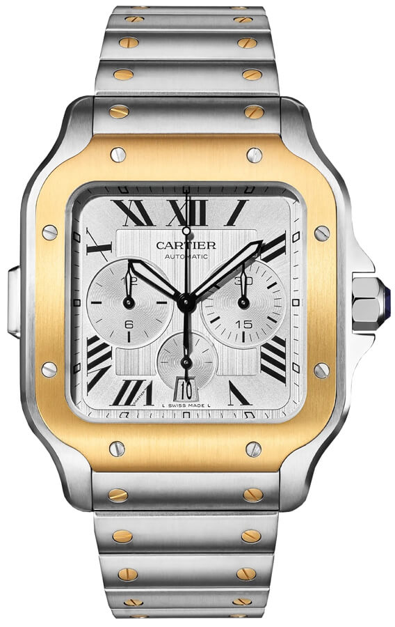 Cartier Santos De Cartier Watches Mens Satinbrushed Silver Self winding Automatic W2SA0008 Watch