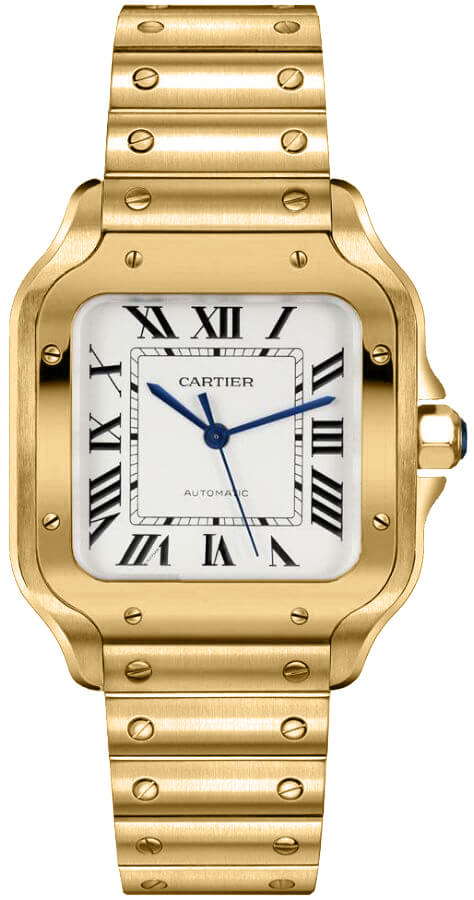 Cartier Santos De Cartier Watches Unisex Opaline Silver Self winding Automatic WGSA0030 Watch