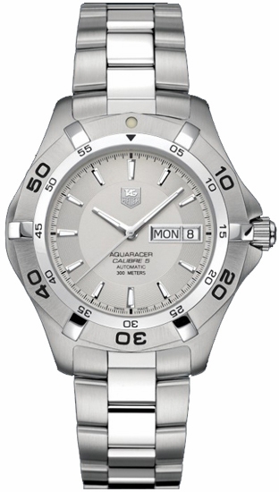 Tag Heuer Aquaracer Watches Mens Silver Self Winding Automatic WAF2011-BA0818 Watch
