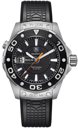 Tag Heuer Aquaracer Watches Mens Black Battery Operated Quartz WAJ1110-FT6015 Watch
