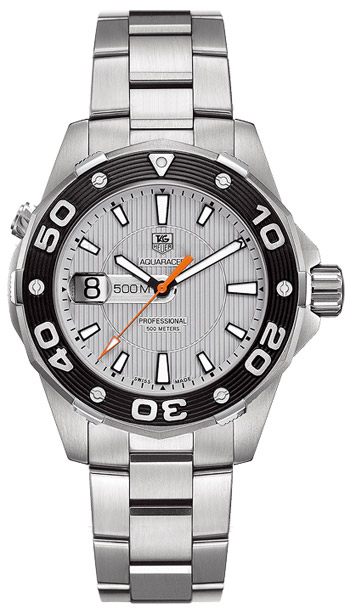Tag Heuer Aquaracer Watches Mens Silver Battery Operated Quartz WAJ1111-BA0870 Watch