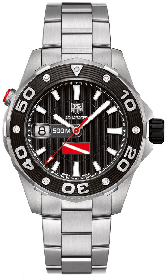 Tag Heuer Aquaracer Watches Mens Black Self winding Automatic WAJ211A-BA0870 Watch