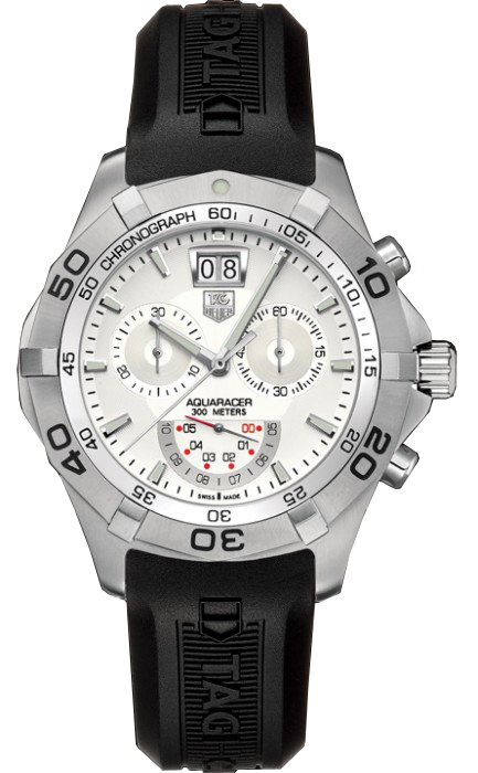 Tag Heuer Aquaracer Watches Mens Silver Battery Operated Quartz CAF101B-FT8011 Watch
