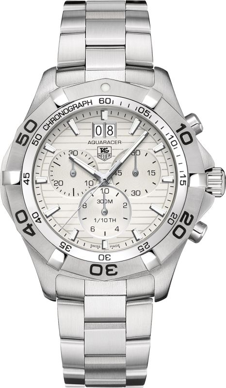 Tag Heuer Aquaracer Watches Mens Silver Battery Operated Quartz CAF101F.BA0821 Watch
