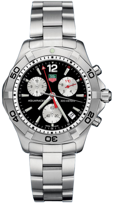 Tag Heuer Aquaracer Watches Mens Black Battery Operated Quartz CAF1110-BA0804 Watch