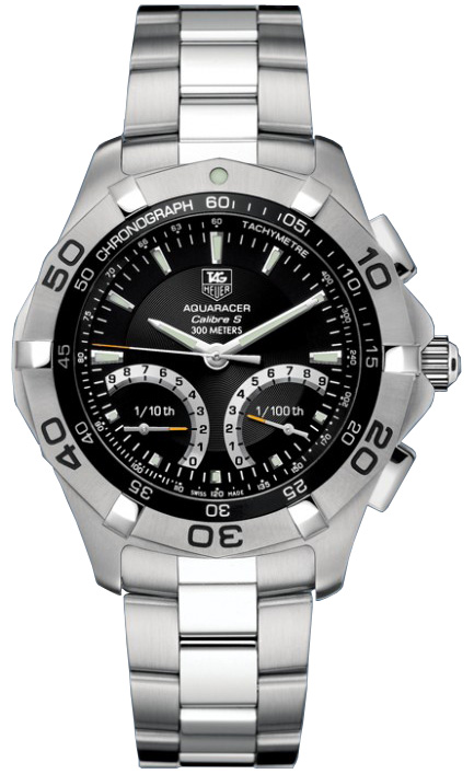 Tag Heuer Aquaracer Watches Mens Black Hybrid Electro Mechanical CAF7010.BA0815 Watch