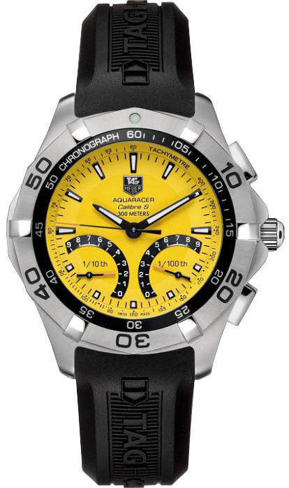 Tag Heuer Aquaracer Watches  Yellow Hybrid Electro Mechanical CAF7013-FT8011 Watch