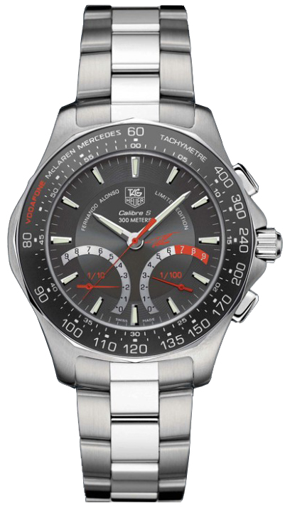 Tag Heuer Aquaracer Watches Mens Grey Hybrid Electro Mechanical CAF7113.BA0803 Watch