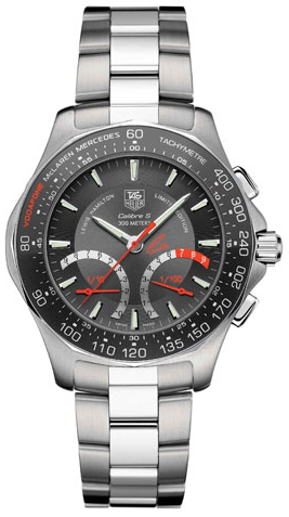 Tag Heuer Aquaracer Watches Mens Grey Hybrid Electro Mechanical CAF7114-BA0803 Watch