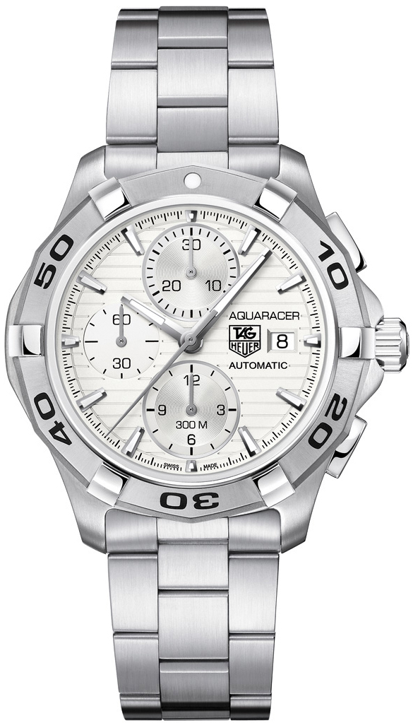 Tag Heuer Aquaracer Watches Mens Silver Self winding Automatic CAP2111.BA0833 Watch