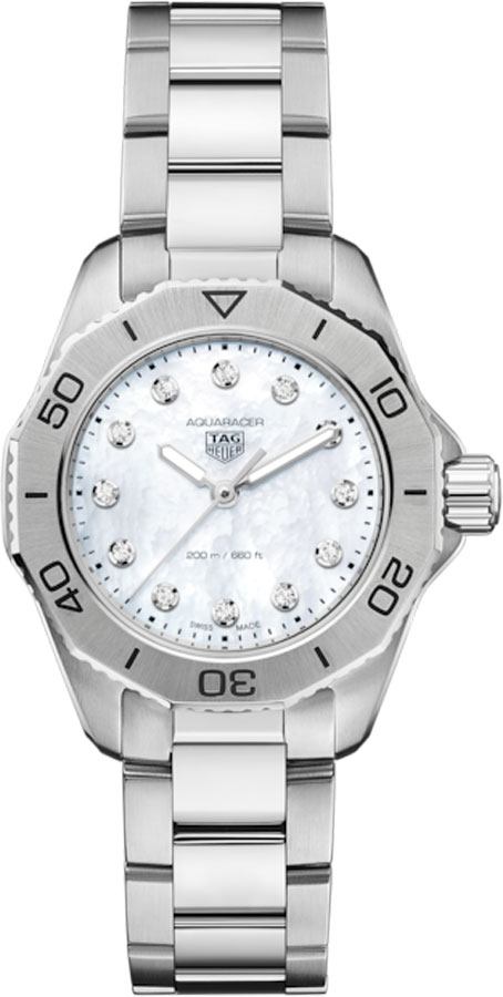 Tag Heuer Aquaracer Watches Ladies White Mother of Pearl Battery Operated Quartz WBP1416.BA0622 Watch