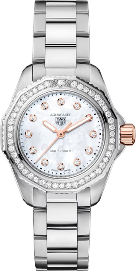 Tag Heuer Aquaracer Watches Ladies Pearl White Battery Operated Quartz WBP1451.BA0622 Watch