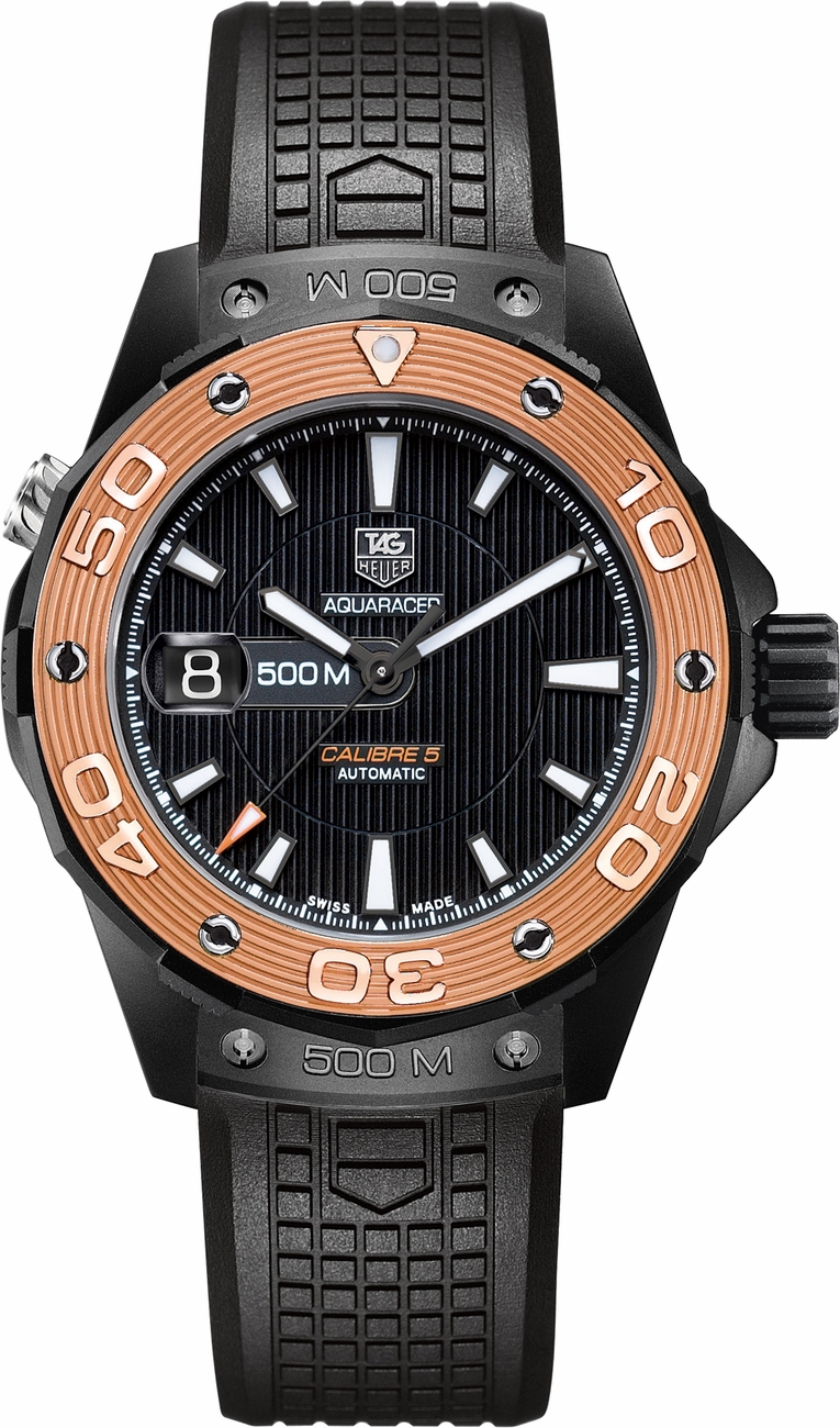 Tag Heuer Aquaracer Watches Mens Black Self winding Automatic WAJ2182-FT6015 Watch