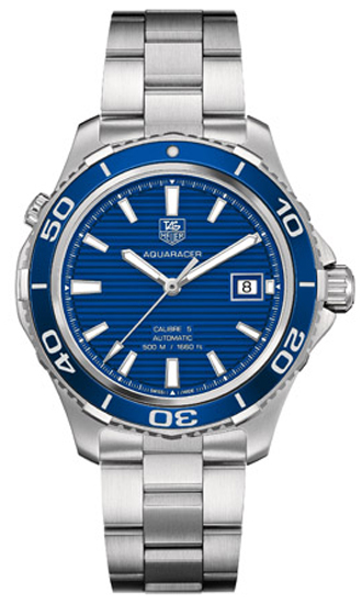 Tag Heuer Aquaracer Watches Mens Blue Self winding Automatic WAK2111.BA0830 Watch